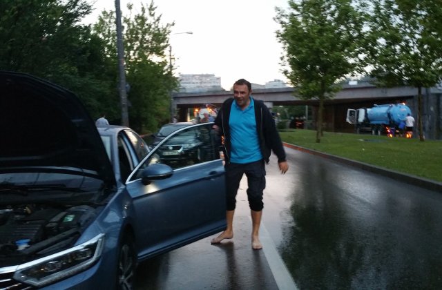 Moise Guran, unul dintre "victimele" potopului din Capitala