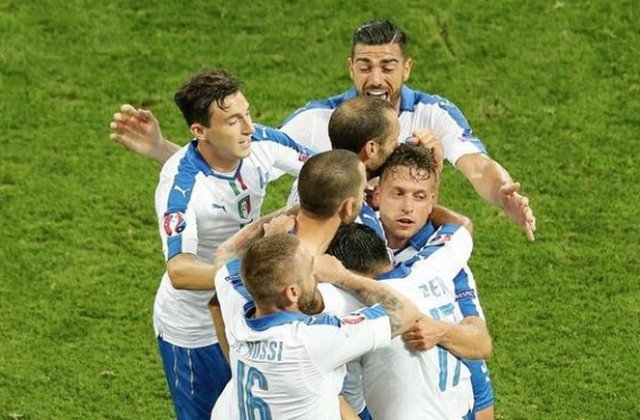 EURO 2016: Italia se impune in fata Belgiei in primul derby al turneului