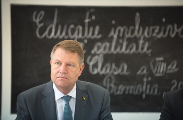 Presedintele Romaniei, in vizita la scoala din Motoseni, parte a pachetului UNICEF Educatie Incluziva de Calitate