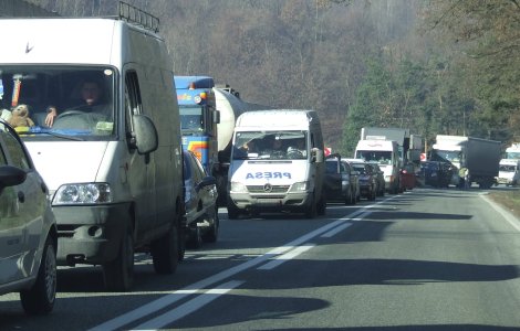 Trafic ingreunat pe DN1 si in drum spre litoral