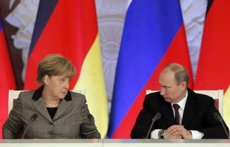 Vladimir Putin si Angela Merkel se vor intalni