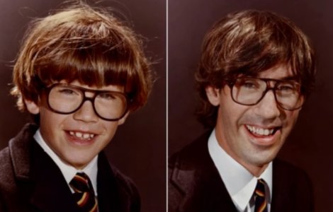  Top  Gaseste diferentele! Cele mai bune fotografii din copilarie, refacute