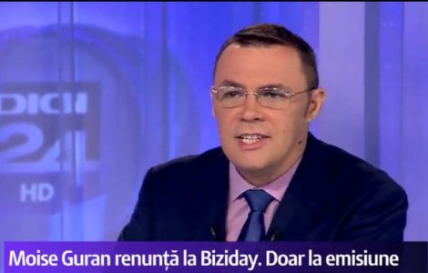Moise Guran a explicat de ce a renuntat la emisiunea Biziday