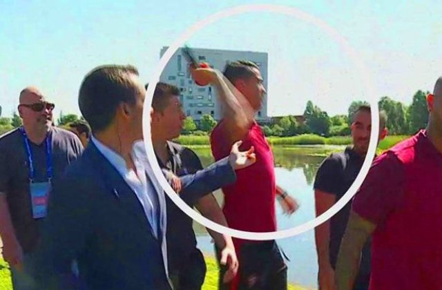 [VIDEO] Cristiano Ronaldo a aruncat microfonul unui reporter intr-un lac