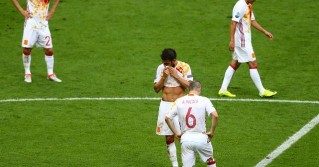 Spania, campioana europeana en-titre, eliminata de Italia in optimi la Euro-2016