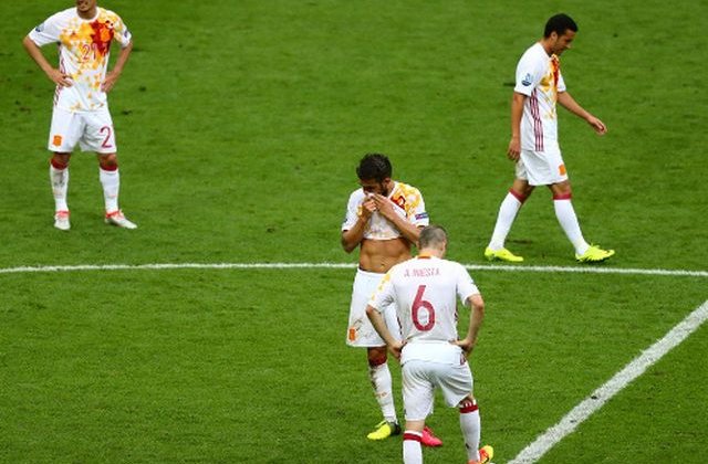 Spania, campioana europeana en-titre, eliminata de Italia in optimi la Euro-2016