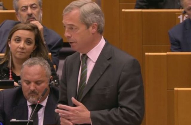 [VIDEO] Nigel Farage, discurs cutremurator in Parlamentul European