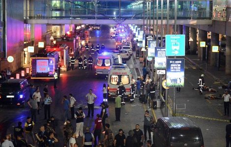 Atentat pe aeroportul Ataturk din Istanbul:36 morti, 147 raniti