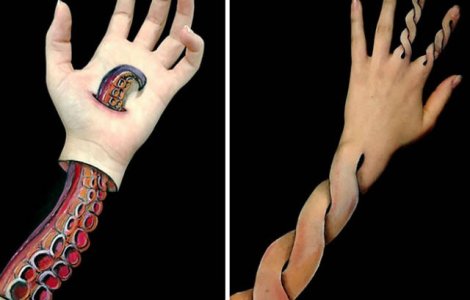 Cele mai tari iluzii optice realizate prin pictura pe corp