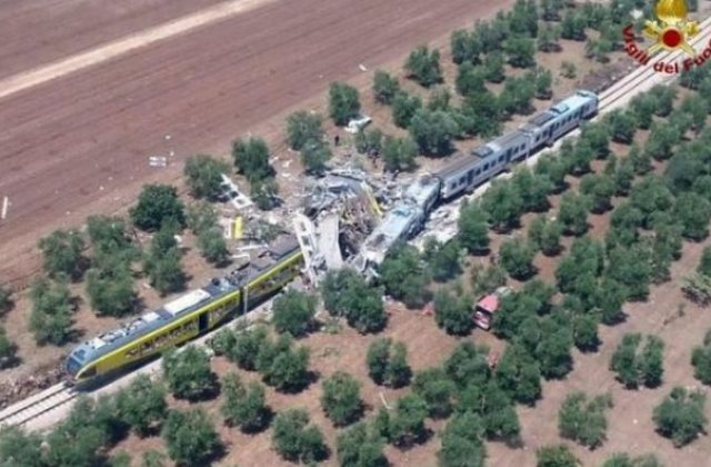 Bilantul accidentului feroviar din sudul Italiei a ajuns la 27 de morti si 50 de raniti