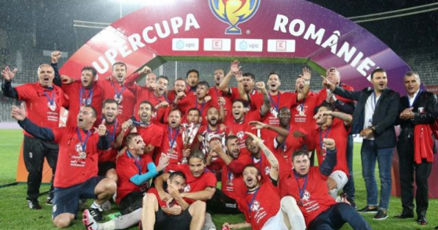 Astra Giurgiu a invins CFR Cluj, scor 1-0, si a castigat Supercupa Romaniei a doua oara in istoria sa