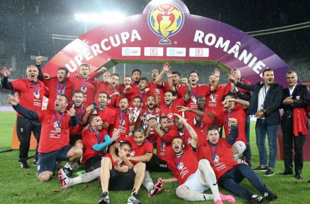 Astra Giurgiu a invins CFR Cluj, scor 1-0, si a castigat Supercupa Romaniei a doua oara in istoria sa
