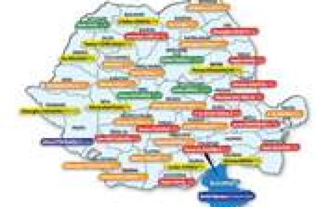 Rezultatele alegerilor, in rosu si portocaliu