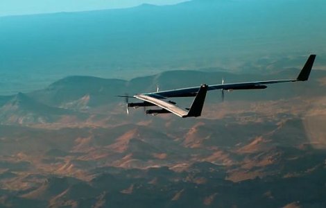 Facebook a testat cu succes o drona pentru Internet alimentata cu energie solara