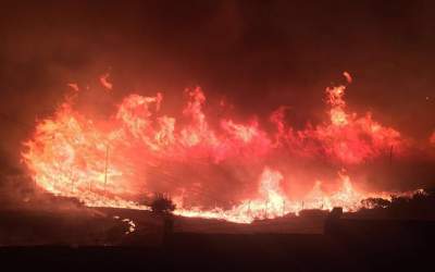 VIDEO  Un incendiu urias a...