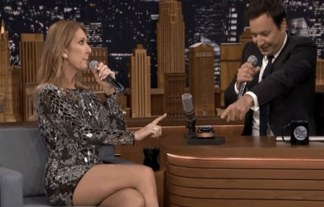 Trebuie sa o vezi pe Celine Dion imitand-o pe Rihanna