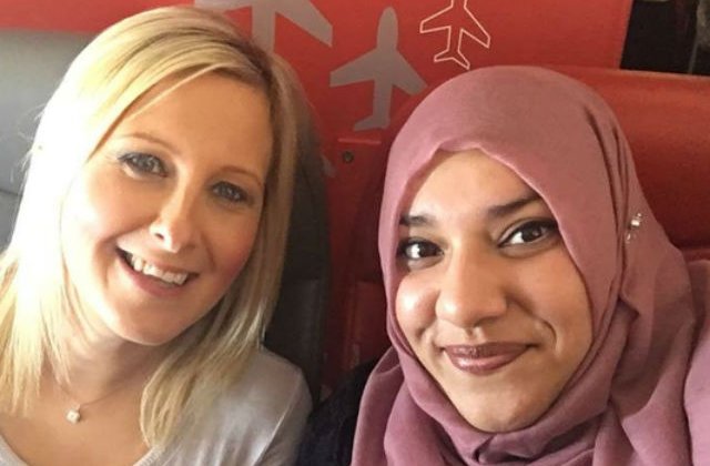 [FOTO] I-a fost frica sa se aseze langa o femeie musulmana. Ce s-a intamplat apoi