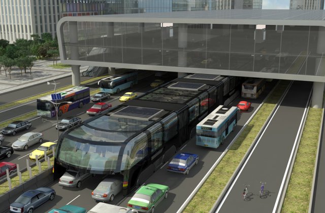 Proiectul autobuzului gigant din China a devenit realitate