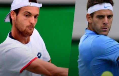  Video  Doi spectatori s-au batut in tribune in timpul meciului Del Potro-Sousa