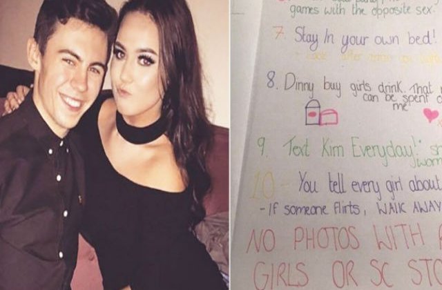 [FOTO] Ce lista cu reguli a primit acest barbat de la iubita sa inainte sa plece in vacanta cu baietii