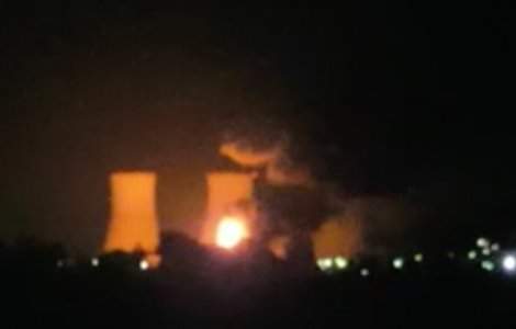 Valcea: Incendiu puternic pe platforma combinatului Oltchim