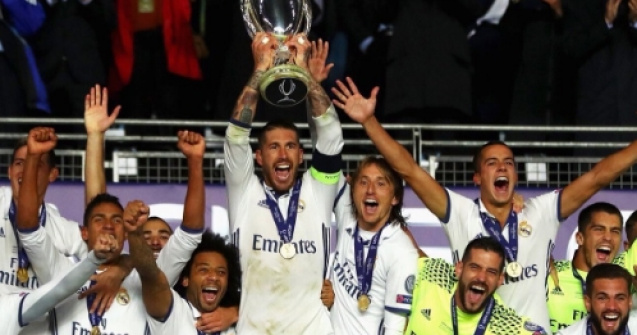 Real Madrid a castigat pentru a treia oara in istoria sa Supercupa Europei