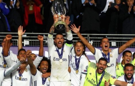 Real Madrid a castigat pentru a treia oara in istoria sa Supercupa Europei