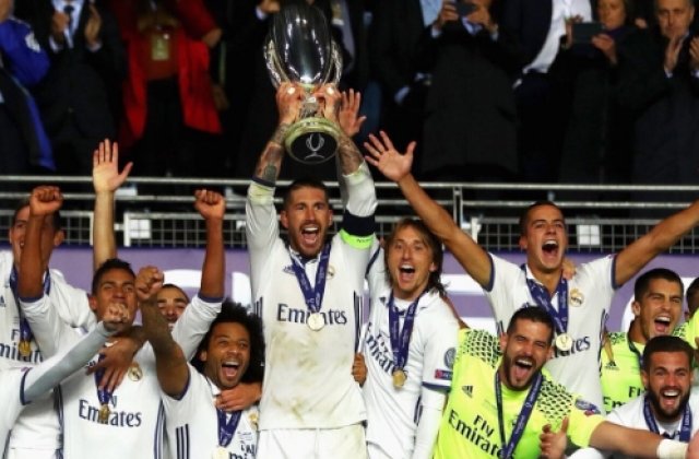 Real Madrid a castigat pentru a treia oara in istoria sa Supercupa Europei