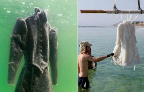 A lasat o rochie in Marea Moarta timp de 2 ani. Uite cum arata acum