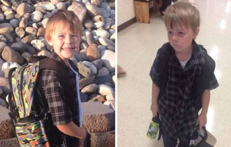  Top  Inainte si dupa prima zi de scoala: 10 fotografii amuzante