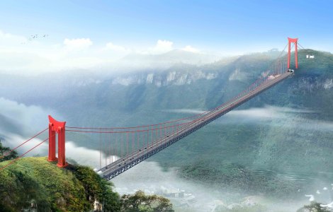 China aproape a terminat constructia celui mai inalt pod din lume