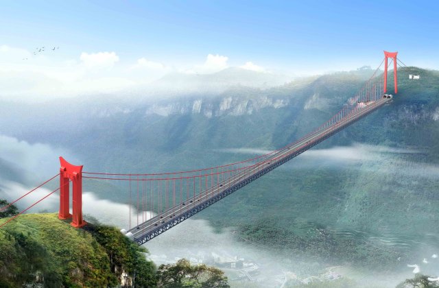 China aproape a terminat constructia celui mai inalt pod din lume