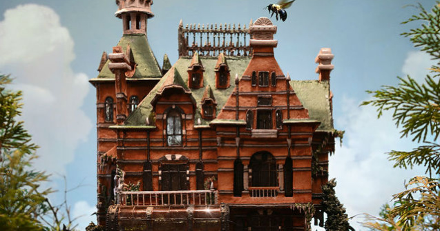 Aceasta casa este facuta in totalitate din turta dulce