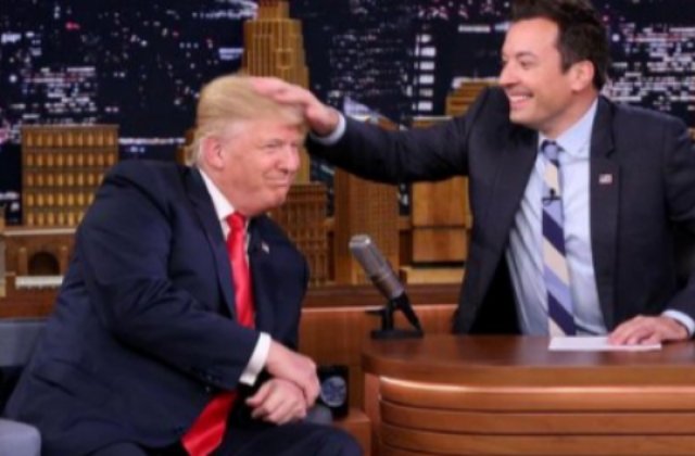 [VIDEO] Trump, ciufulit de Jimmy Fallon in direct la Tonight Show