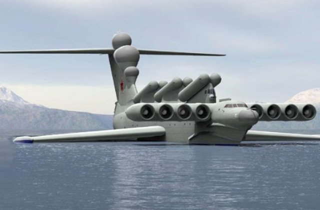 Ekranoplanul, cel mai mare secret al URSS