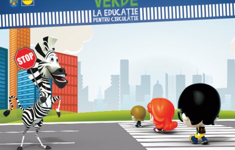 Verde la educatie pentru circulatie: Copiii invata cum trebuie sa se comporte corect un pieton in trafic