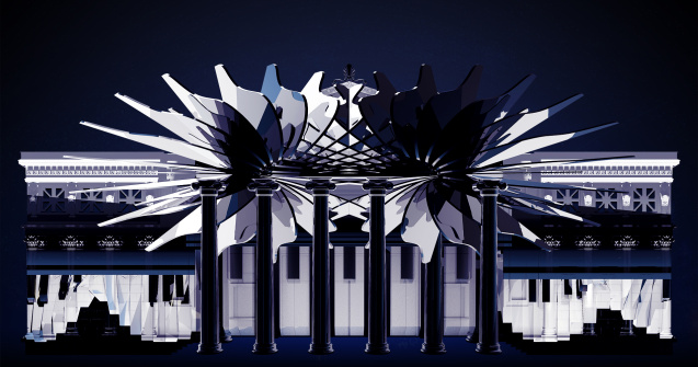 Visurile artistilor si ale publicului transforma fatada Ateneului pentru prima oara in istoria cladirii-simbol