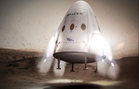 SpaceX a testat motorul care va echipa viitoarele rachete ce vor fi concepute pentru a transporta oameni pe Marte