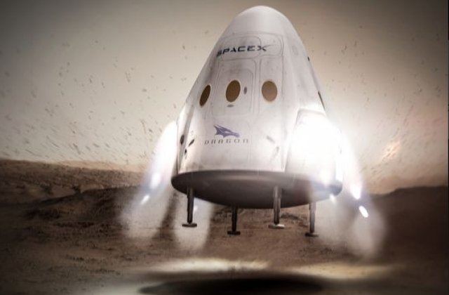 SpaceX a testat motorul care va echipa viitoarele rachete ce vor fi concepute pentru a transporta oameni pe Marte
