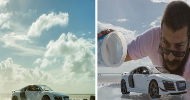  Foto  Iti vine sa crezi ca aceste fotografii sunt facute cu o masina de jucarie?