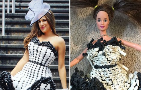 O artista creeaza rochii din baloane. Uite cum arata o luna mai tarziu