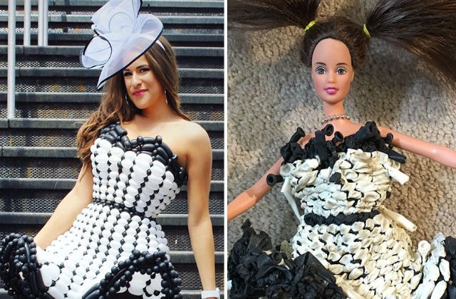 [FOTO] Aceasta artista creeaza rochii din baloane. Uite cum arata o luna mai tarziu