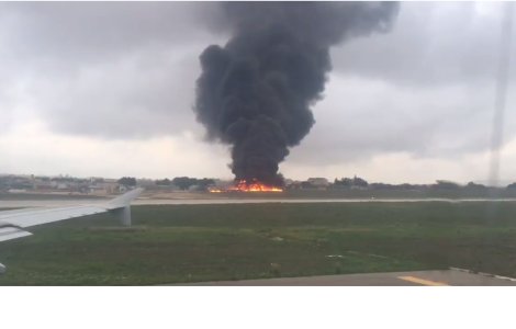 Avion cu oficiali ai Frontex, prabusit la scurt timp dupa decolare