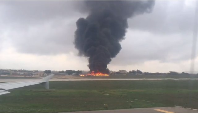 [VIDEO] Avion cu oficiali ai Frontex, prabusit la scurt timp dupa decolare; cel putin cinci morti