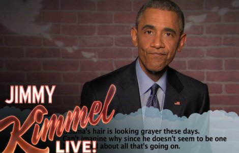 Trebuie sa il vezi pe Obama citind mesaje rautacioase de pe Twitter