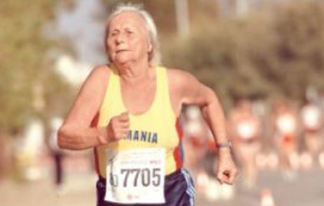 Elena Pagu, 90 de ani, castigatoarea competitiei de 5.000 de metri