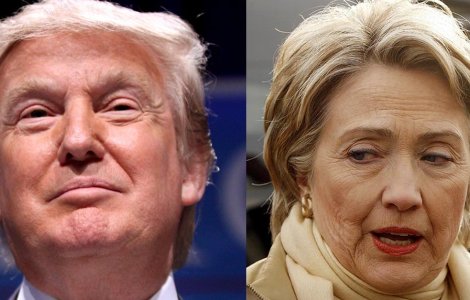 Hillary Clinton si Donald Trump, cu sanse egale la presedintia SUA