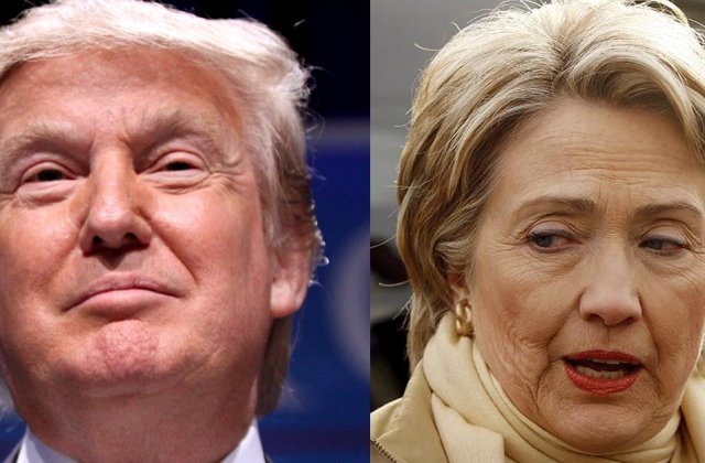 Hillary Clinton si Donald Trump, cu sanse egale la presedintia SUA