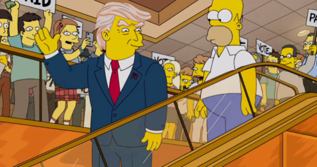 Serialul "The Simpsons" a prezis alegerea lui Trump, acum 16 ani