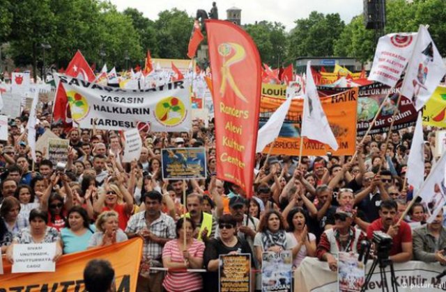 Peste 25.000 de musulmani alawiti si kurzi, pe strazile din Koln